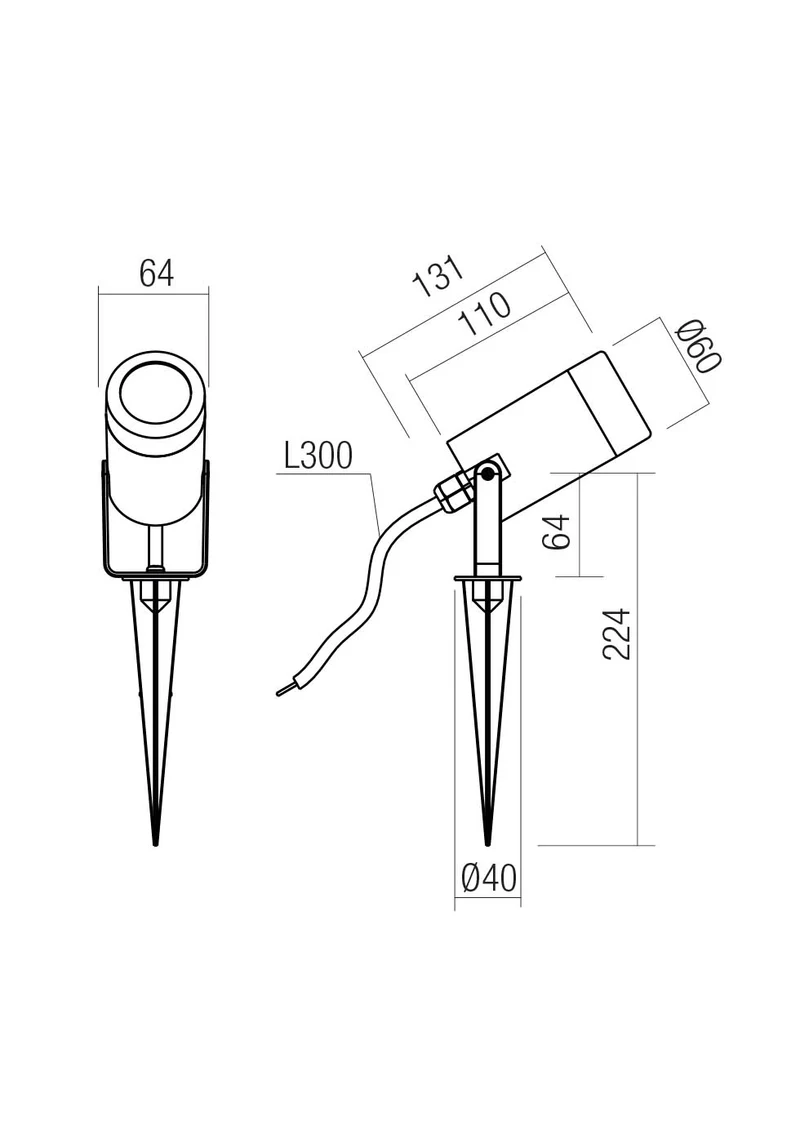 Miniproiectoare Tip GU10 1 x 7 W IP54 Gri Închis 2