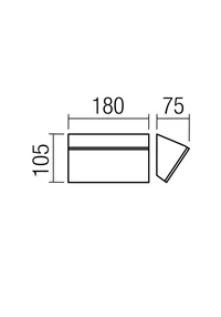 Aplice Tokyo LED 12 W 2700 K IP54 Gri Închis 2