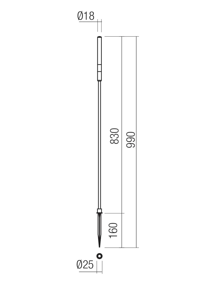 Corpuri ornamentale Torch LED 1.5 W 2700 K IP65 Corten 2