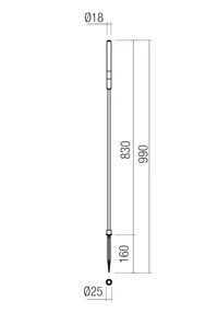 Corpuri ornamentale Torch LED 1.5 W 3000 K IP65 Verde Închis 2
