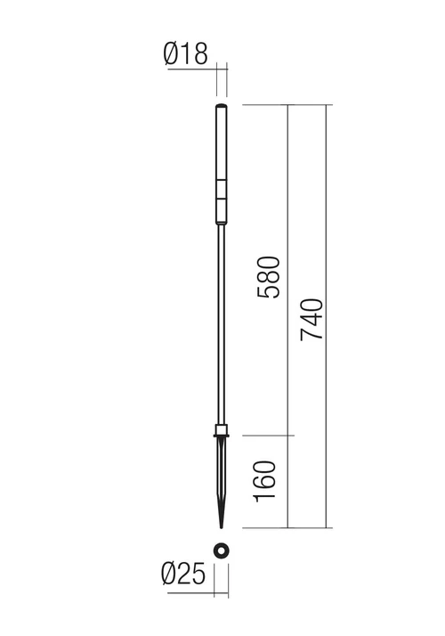 Декоративные светильники Torch LED 1.5 W 2700 K IP65 Состаренная латунь