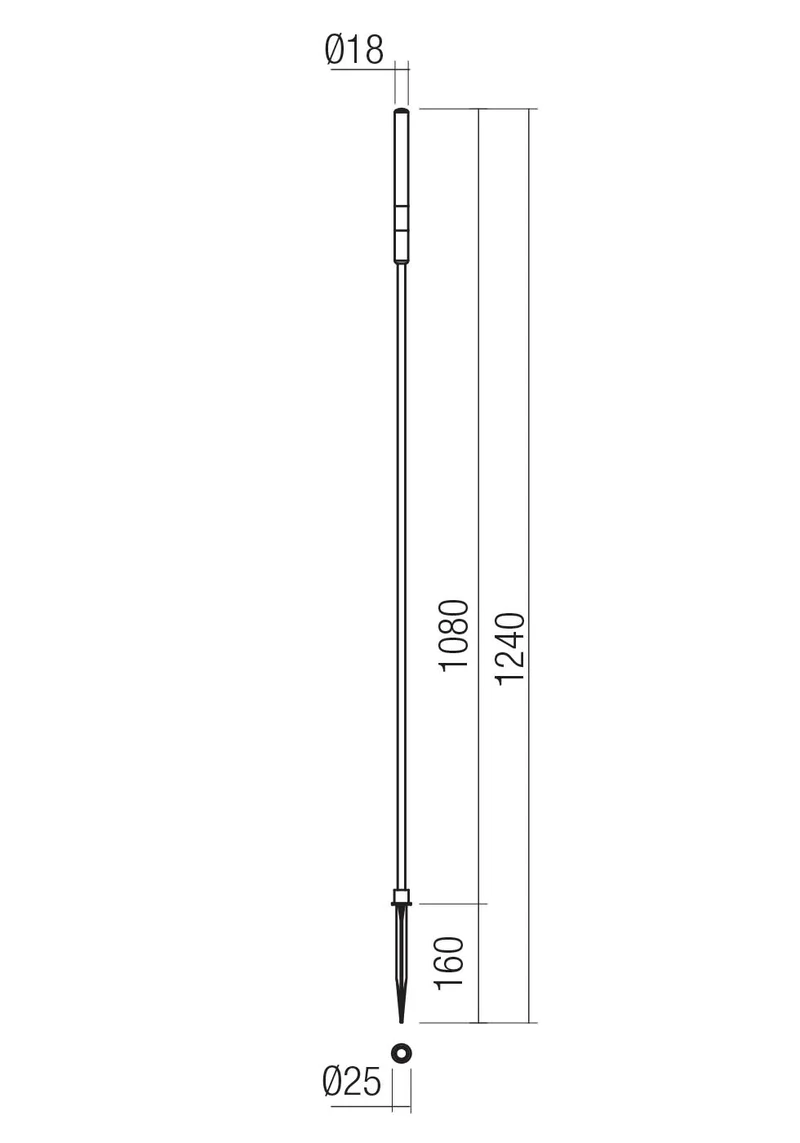 Декоративные светильники Torch LED 1.5 W 2700 K IP65 Состаренная латунь 2