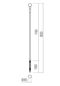 Декоративные светильники TORCH (round head) LED 1.5 W 3000 K IP65 Темно-зеленый 2