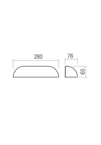 Aplice Uron LED 8.7 W 3000 K IP65 Fildeș 2