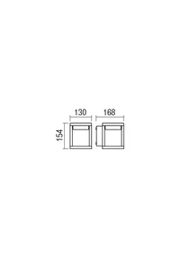 Aplice Xiera LED 11 W 2900-3100 K IP54 Negru Nisipiu 2