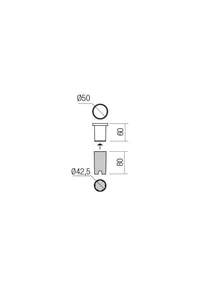 Spoturi scări Xpi LED 3 W 3000 K IP65 Opal 2