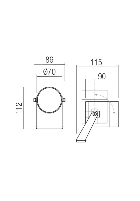 Miniproiectoare Xrock LED 9 W 3000 K IP65 Gri Închis 2