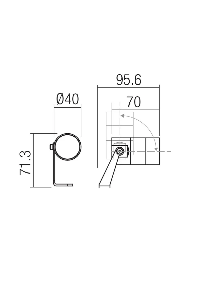 Miniproiectoare Xrock LED 3 W 3000 K IP65 Alamă Antichizată 2