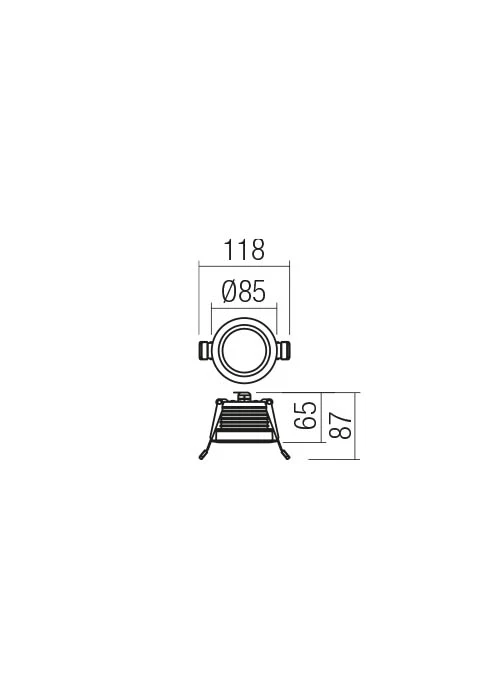 Spoturi incastrate Xsal LED 12 W 3000 K IP65 Alb Nisipiu