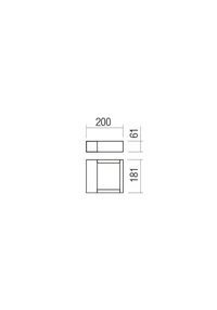 Aplice Wald LED 10 W 3000 K IP65 Gri Închis 2