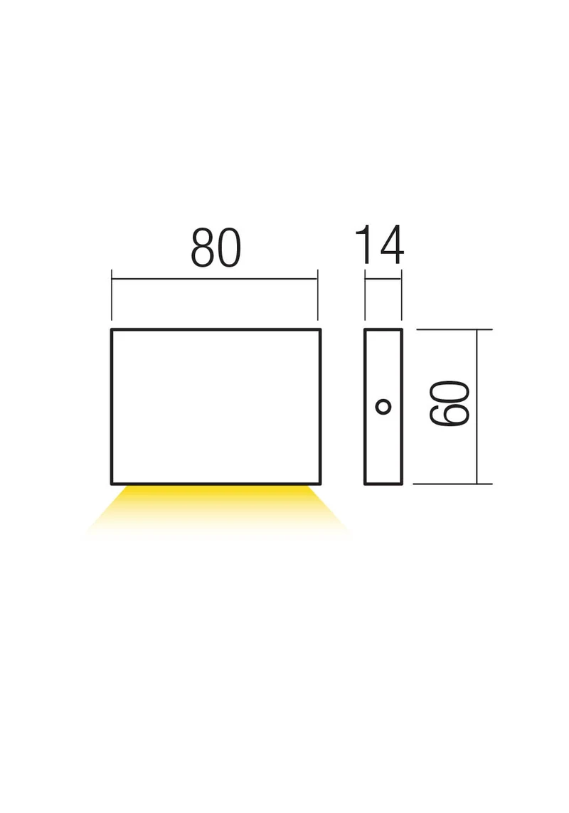 Spoturi scări Zipper LED 3 W 2700 K IP65 Gri Închis 2