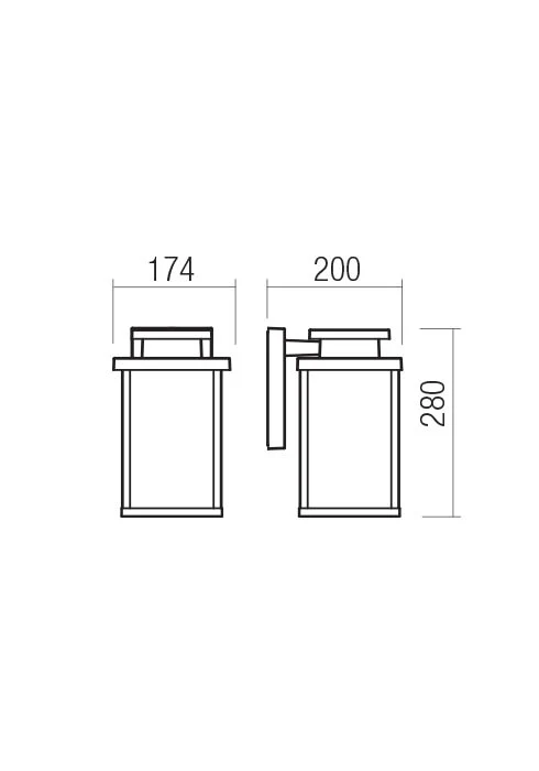Aplice Yard E27 1 x 42 W IP44 Corten 2
