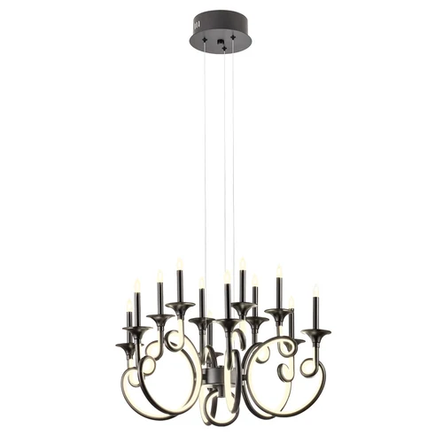 Candelabru CHATEAU LED 119 W 3000 K Negru Mat