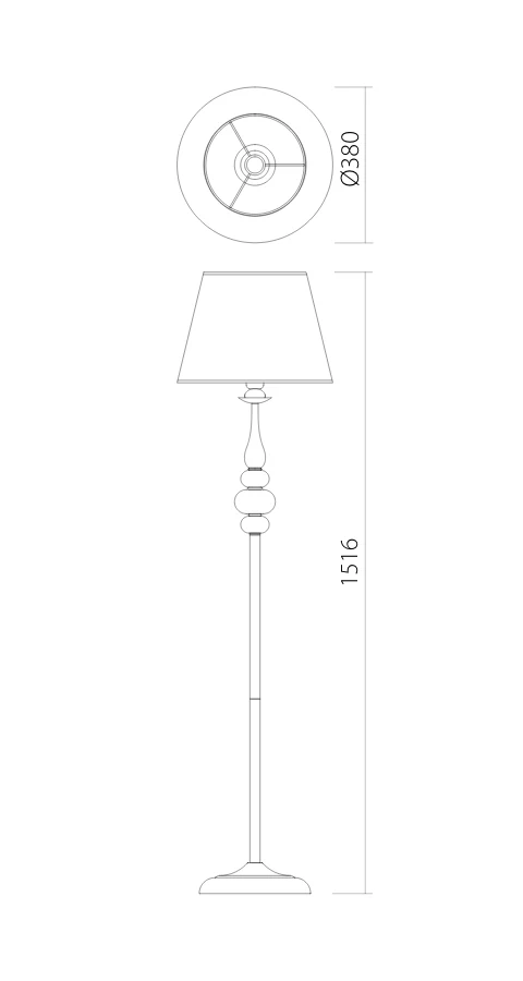 Lampadar ELIZEE E27 1 x max. 42 W Negru Mat