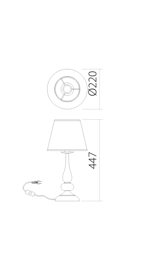 Veioză ELIZEE E14 1 x max. 28 W Alb Mat