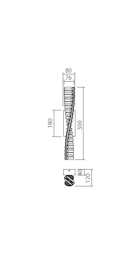 Aplică OBLIGE LED 17 W CCT 3000/4000/6000 K Auriu 2