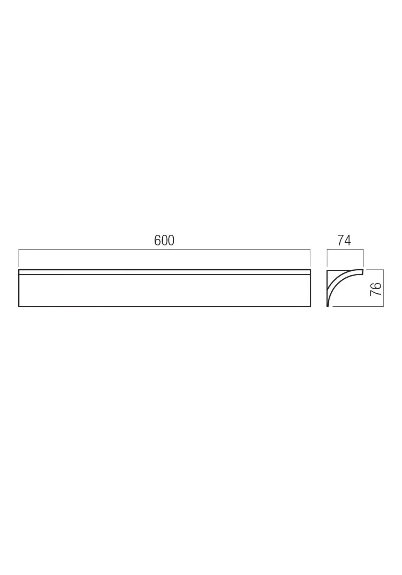 Aplică Velas LED 20.8 W 2700 K MATT BLACK(600) 3