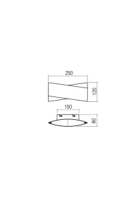 Aplică Xavier LED 18 W 3000 K WH 3