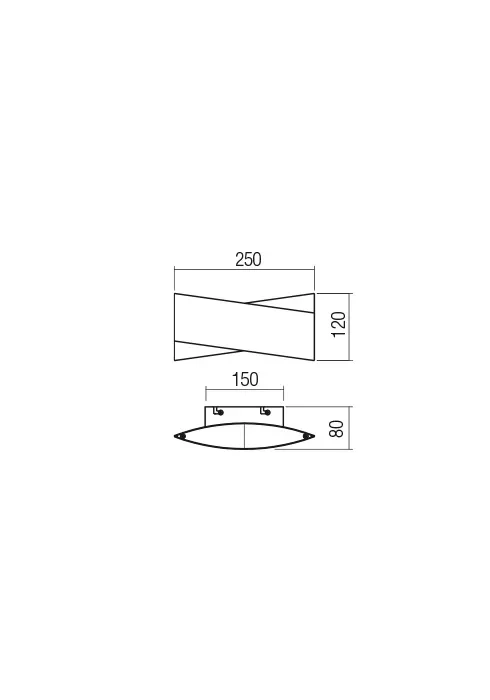 Aplică Xavier LED 18 W 3000 K GD/BK 3