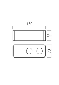 Aplică Yuki LED 10 W 3000 K L55 FN/MBK TRIAC 3
