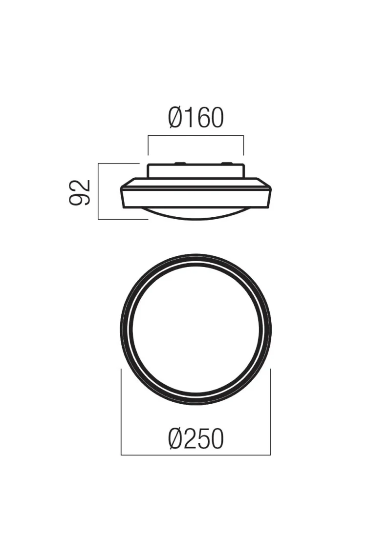 Plafonieră Arca LED 12 W 3000/4000 K SWH/SMOKE BLACK 3