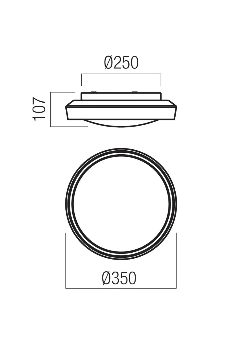 Plafonieră Arca LED 24 W 3000/4000 K SWH/SMOKE BLACK 3