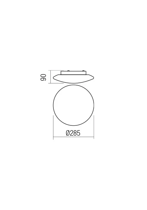 Plafonieră Antiba LED 18.5 W 3000 K IP44 WHITE 3