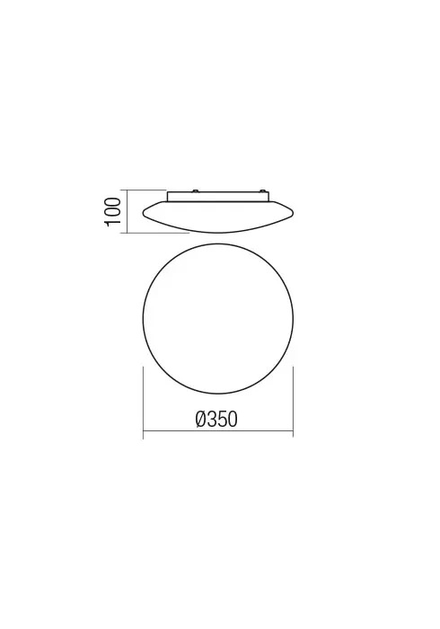 Plafonieră Antiba LED 25 W 3000 K IP44 WHITE 3
