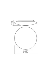 Plafonieră Antiba LED 32 W 3000 K IP44 WHITE 3