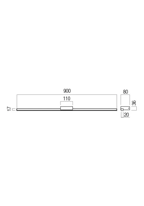 Aplică Aston 1X18W LED SBK 3