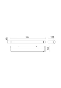 Aplică Flipper LED SMD 18 W IP44 SW 3000 K 3