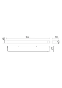 Aplică Flipper LED SMD 24 W IP44 SW 3000 K 3