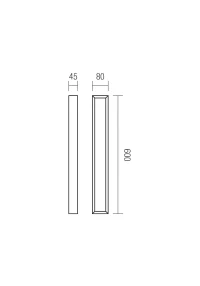 Aplică Horizon LED 24 W 3000/4000 K L600 SBK 3