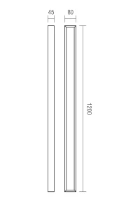 Aplică Horizon LED 36 W 3000/4000 K L1200 SWH 3