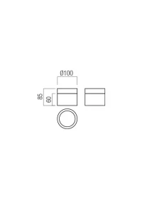 Plafonieră Naida 1X6W LED CH 3