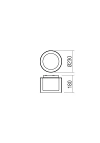Plafonieră Naji LED COB 1X12W CH D230 3