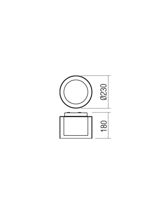 Plafonieră Naji LED COB 1X12W CH D230 3