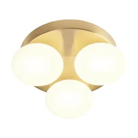 Plafonieră Ovum LED 3X5W 3000/4000 K IP44 BRASS