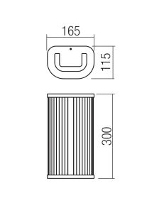 Aplică Rigo LED 1X12W 3000/4000 K IP44 BRASS 3