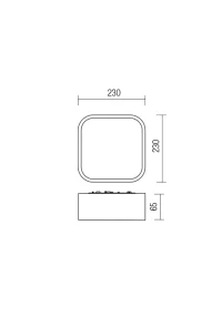 Screen IP Plafonieră LED 14 W 3000 K IP44 CH/GLASS 3
