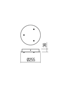 Canopy RD D255 3 PENDANTS BK (EIKO, ITO, KANJI, OBO, LOLLI, TYCON) 2