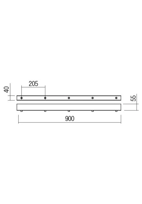 Liniar Canopy 900X40 5 PENDANTS WH (EIKO, ITO, KANJI, OBO, LOLLI, TYCON) 2