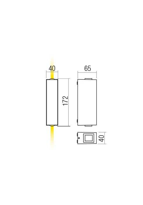 Бра Ace LED 5.84 W 4000 K IP54 Темно-серый 2