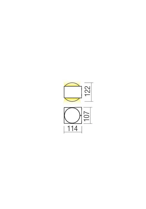 Бра Ari LED 11 W 3000 K IP65 Темно-серый 2