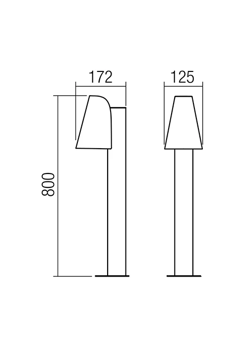 Stâlpișori Alvar GU10 1 x 35 W IP44 Maro Închis 2