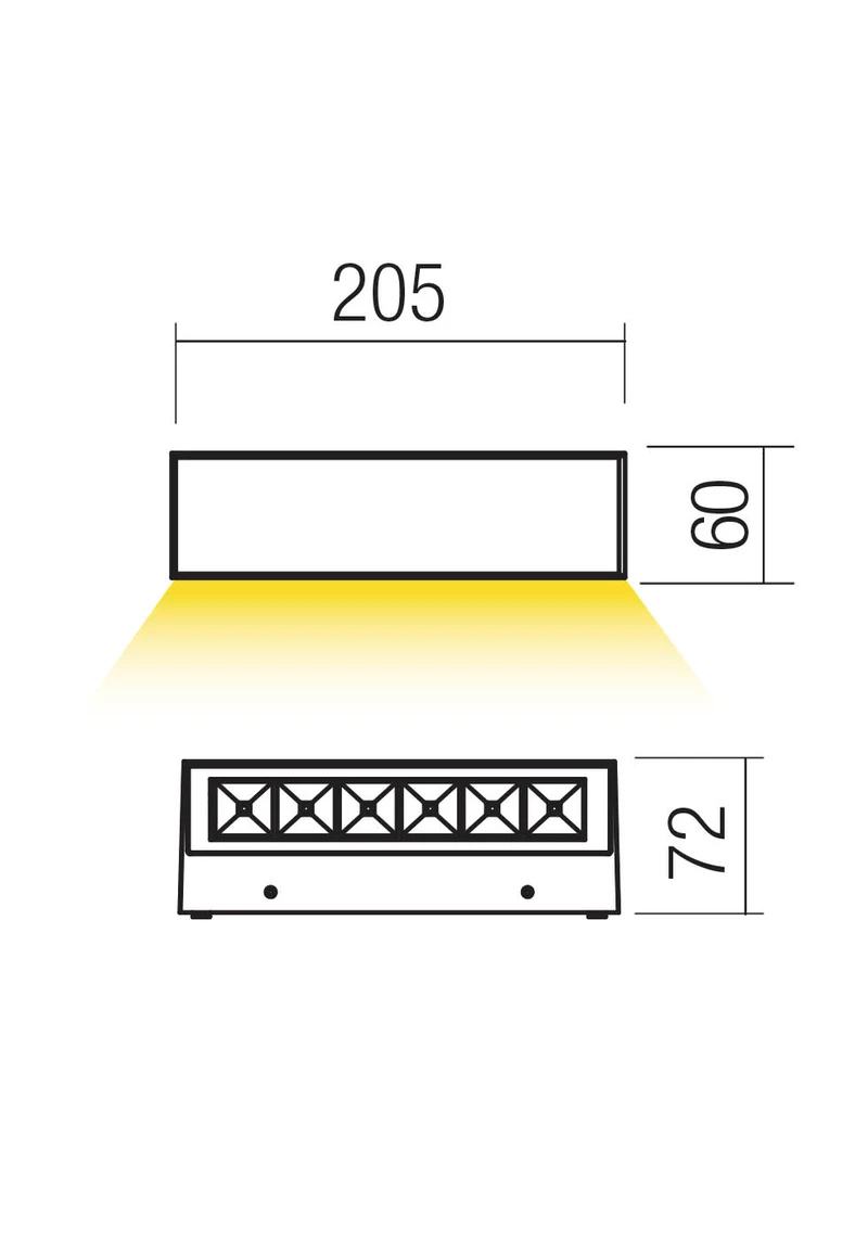 Бра Aroos LED 7.5 W 2700 K IP65 Темно-серый 2