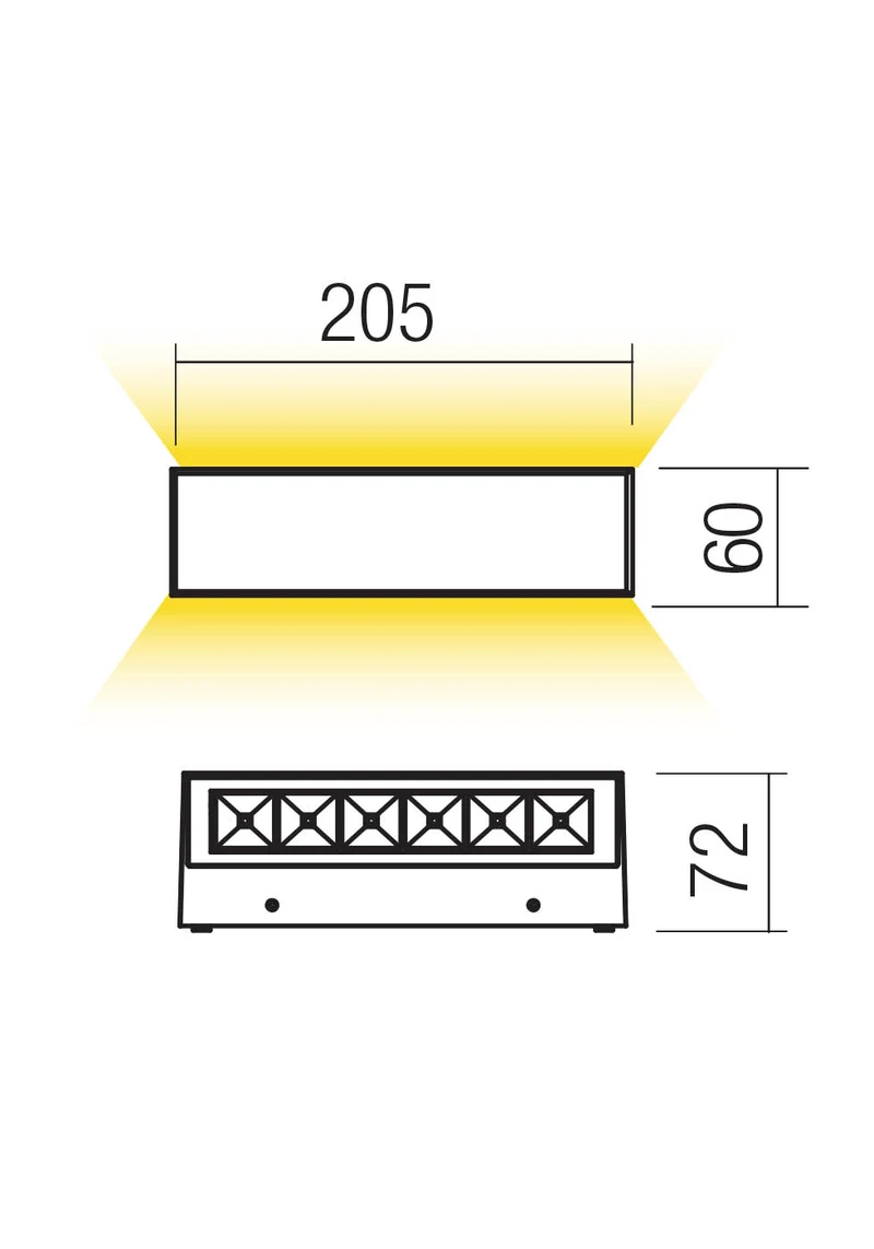 Aplice Aroos LED 14.5 W 3000 K IP65 Gri Închis 2