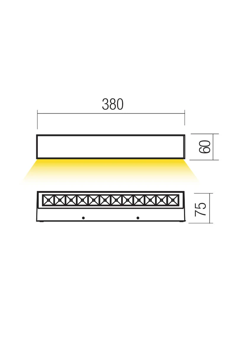 Aplice Aroos LED 14.5 W 3000 K IP65 Corten 2