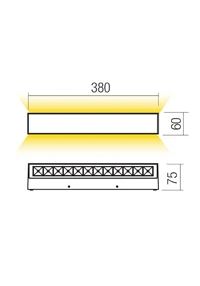 Бра Aroos LED 30 W 2700 K IP65 Кортен 2