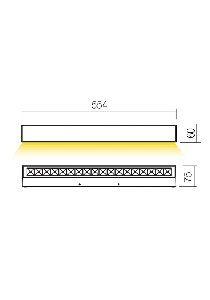 Aplice Aroos LED 21 W 3000 K IP65 Gri Închis 2